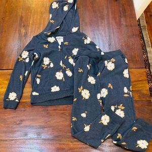 OshKosh B'gosh Navy Floral Kids Matching Set